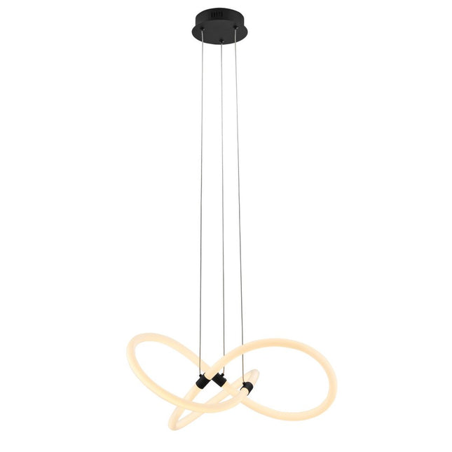 Black Metal LED Dimmable Smart Enabled Chandelier HomeRoots