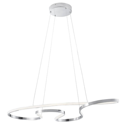 Silver Metal LED Dimmable Chandelier HomeRoots