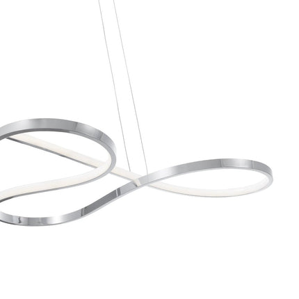 Silver Metal LED Dimmable Chandelier HomeRoots