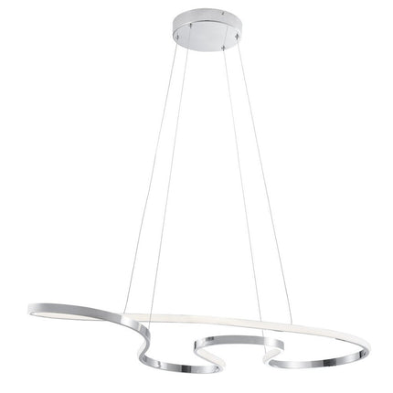 Silver Metal LED Dimmable Chandelier HomeRoots