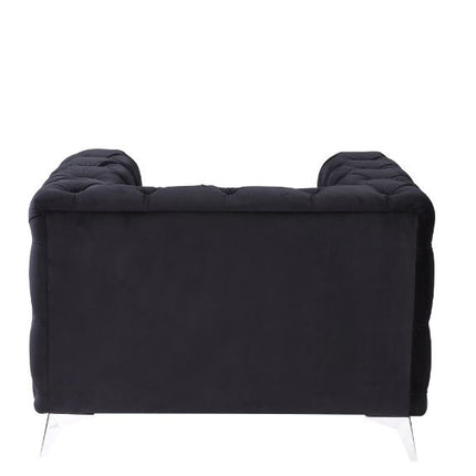 ACME 55922 Phifina Chair, Black Velvet