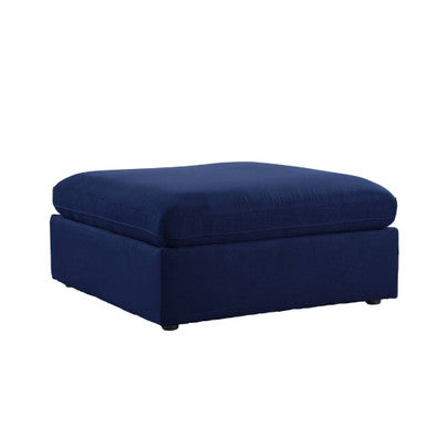 ACME 56037 Crosby Ottoman, Blue Fabric ACME Furniture