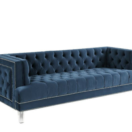 ACME 56455 Ansario Sofa, Blue Velvet