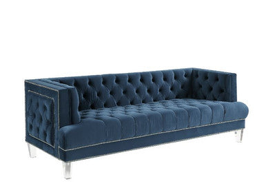 ACME 56455 Ansario Sofa, Blue Velvet ACME Furniture