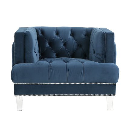 ACME 56457 Ansario Chair, Blue Velvet