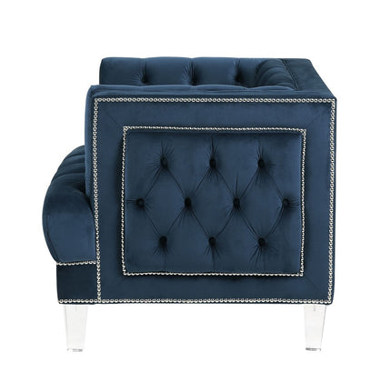 ACME 56457 Ansario Chair, Blue Velvet