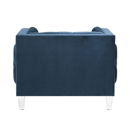ACME 56457 Ansario Chair, Blue Velvet