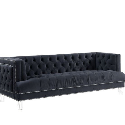 ACME 56460 Ansario Sofa, Charcoal Velvet