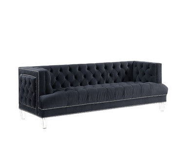 ACME 56460 Ansario Sofa, Charcoal Velvet ACME Furniture