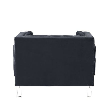 ACME 56462 Ansario Chair, Charcoal Velvet