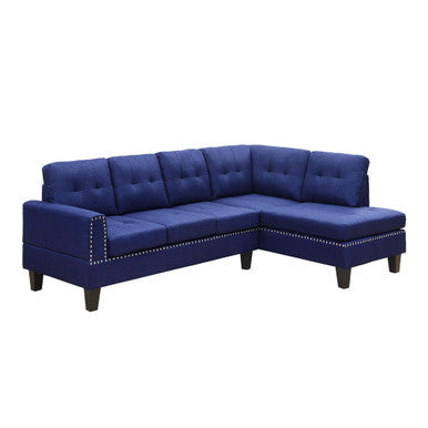 ACME 56480 Jeimmur Blue Sectional Sofa ACME Furniture