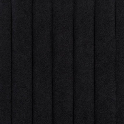 Set of Two Black Upholstered Velvet Dining Side Chairs HomeRoots