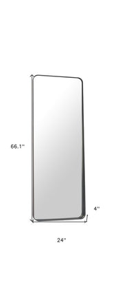 66" Black Steel Framed Full Length Mirror HomeRoots