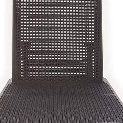 75" Brown Heavy Duty Plastic Outdoor Stacking Chaise Lounge HomeRoots
