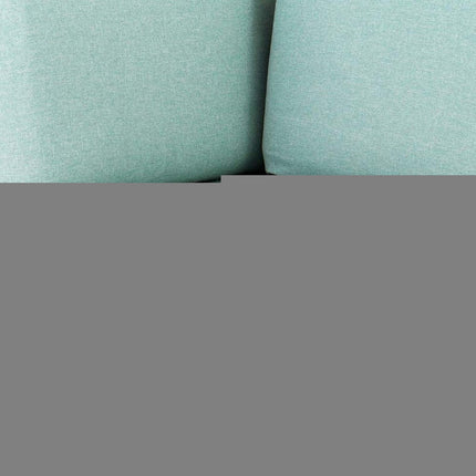 31" Sea Green Heavy Duty Plastic Outdoor Modular with Sea Green Cushion HomeRoots