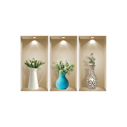 Set of Three Ada Faux Niche 3D Peel and Stick Wall Decals HomeRoots