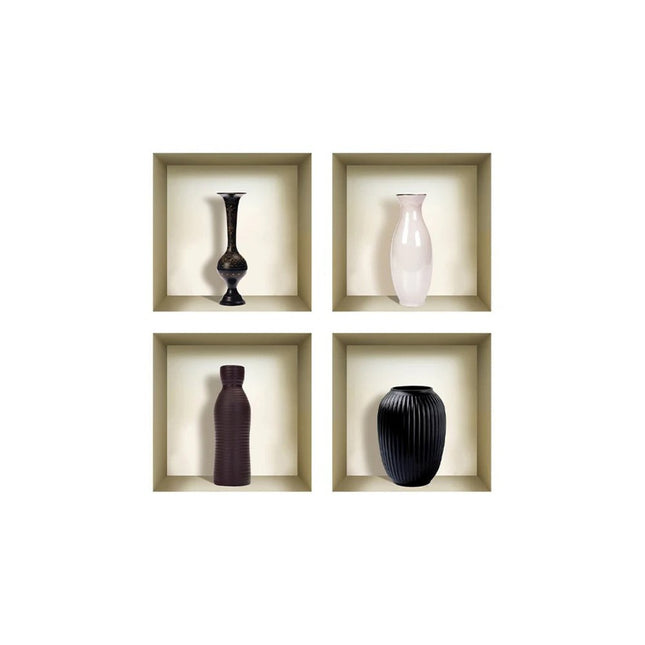 Set of Four Eve Faux Niche 3D Peel and Stick Wall Decals