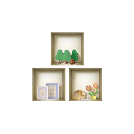 Set of Three May Faux Niche 3D Peel and Stick Wall Decals