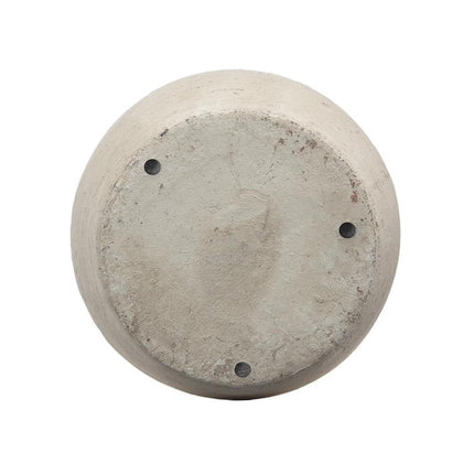 16" Antiqued Bronze And Light Gray Color Block Ceramic Round Jug Vase HomeRoots