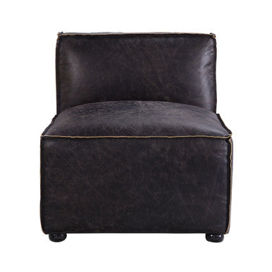ACME 56585 Birdie Modular - Armless Chair, Antique Slate Top Grain Leather ACME Furniture