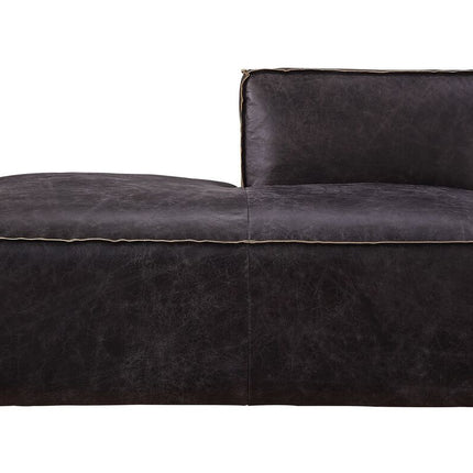ACME 56588 Birdie Modular - Chaise, Antique Slate Top Grain Leather