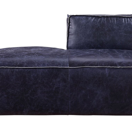 ACME 56598 Birdie Modular - Chaise, Vintage Blue Top Grain Leather