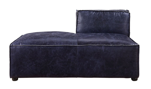 ACME 56598 Birdie Modular - Chaise, Vintage Blue Top Grain Leather
