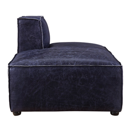 ACME 56598 Birdie Modular - Chaise, Vintage Blue Top Grain Leather