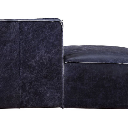 ACME 56598 Birdie Modular - Chaise, Vintage Blue Top Grain Leather