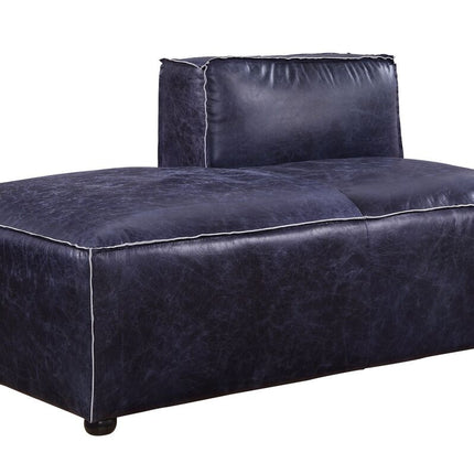 ACME 56598 Birdie Modular - Chaise, Vintage Blue Top Grain Leather