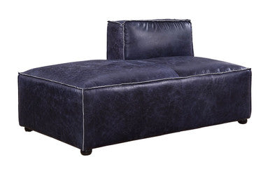 ACME 56598 Birdie Modular - Chaise, Vintage Blue Top Grain Leather ACME Furniture