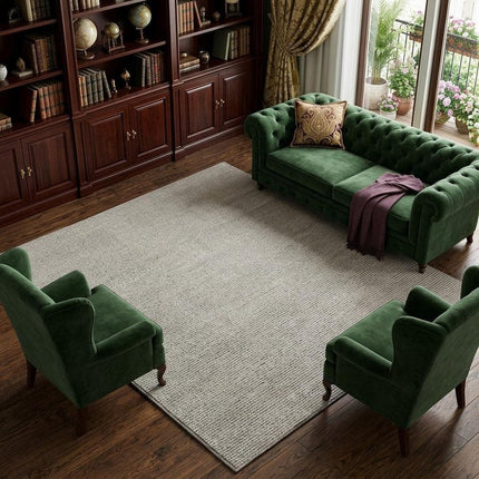 9' X 13' Tan and Ivory Wool Hand Knotted Area Rug HomeRoots