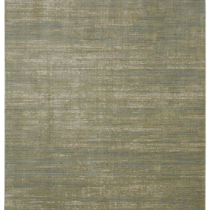 9' X 13' Tan and Green Power Loom Area Rug HomeRoots