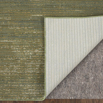 9' X 13' Tan and Green Power Loom Area Rug HomeRoots