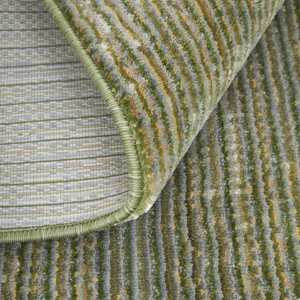 9' X 13' Tan and Green Power Loom Area Rug HomeRoots