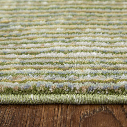 9' X 13' Tan and Green Power Loom Area Rug HomeRoots