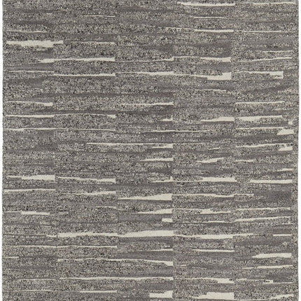 9' X 13' Gray Ivory and Taupe Abstract Hand Woven Area Rug HomeRoots