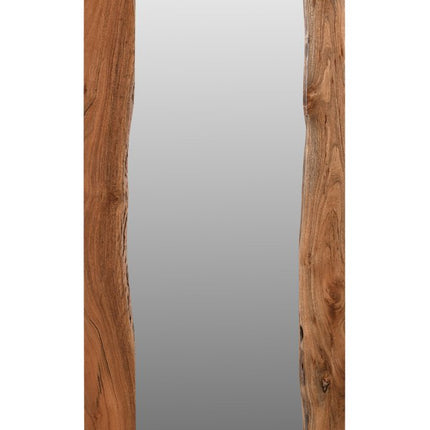 32" Brown Live Edge Solid Wood Full Length Hanging Mirror HomeRoots