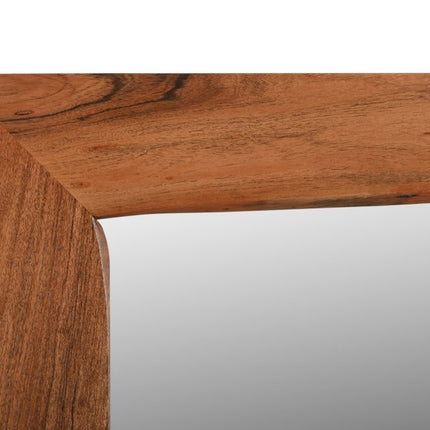 32" Brown Live Edge Solid Wood Full Length Hanging Mirror HomeRoots