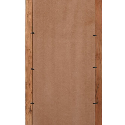 32" Brown Live Edge Solid Wood Full Length Hanging Mirror HomeRoots