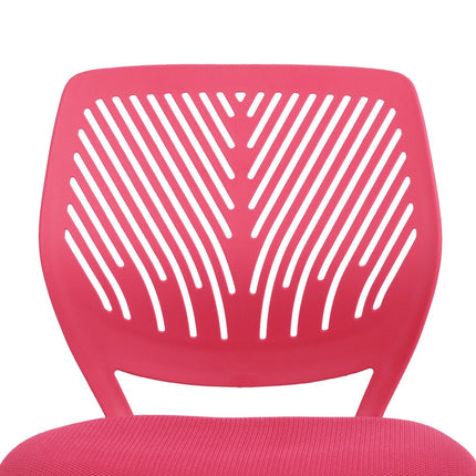 Pink and White Adjustable Height Swivel Rolling Office Chair HomeRoots