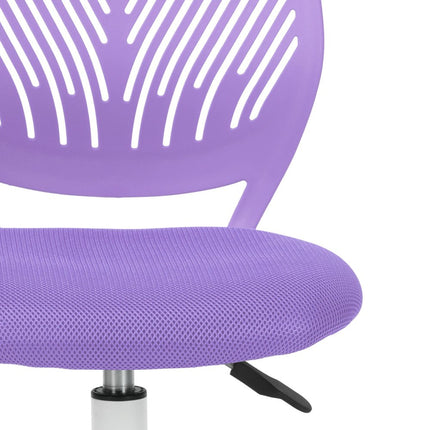 Pink and White Adjustable Height Swivel Rolling Office Chair HomeRoots