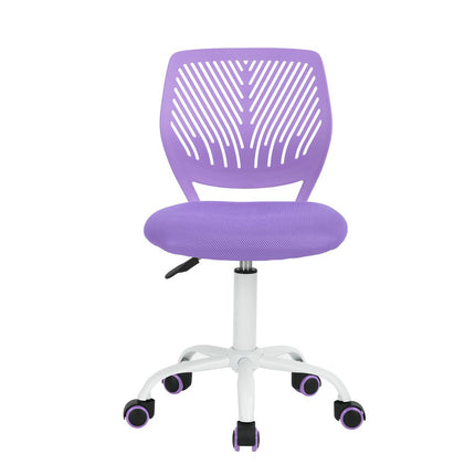 Pink and White Adjustable Height Swivel Rolling Office Chair HomeRoots