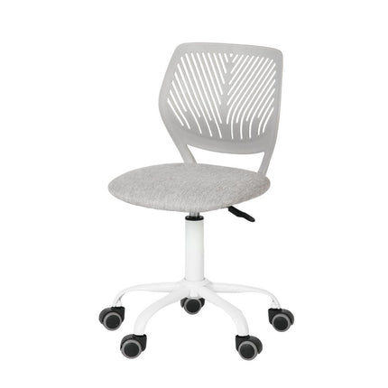 Gray and Black Adjustable Height Swivel Rolling Office Chair HomeRoots
