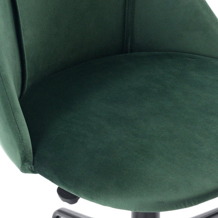 Green and Black Adjustable Height Swivel Rolling Office Chair HomeRoots