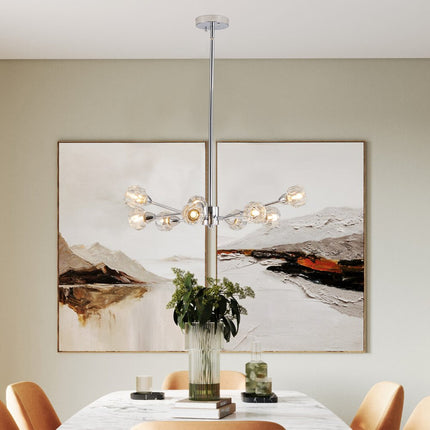 Amber Chandelier Metal Ceiling Light HomeRoots