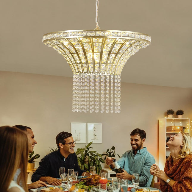 Clear Chandelier Crystal Ceiling Light HomeRoots
