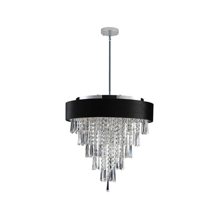Clear Five Light Crystal Chandelier With Clear Shades HomeRoots