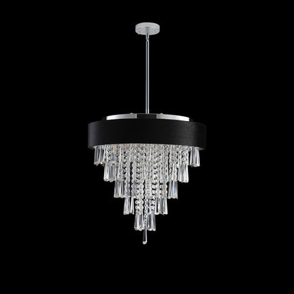 Clear Five Light Crystal Chandelier With Clear Shades HomeRoots