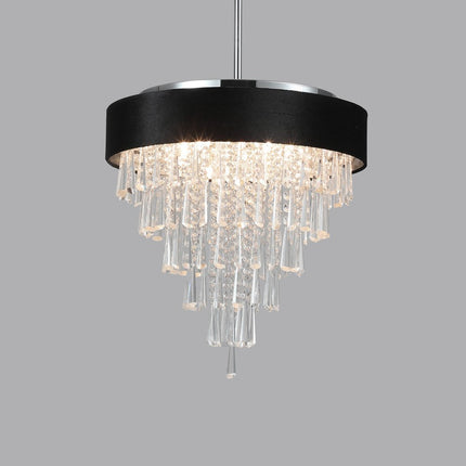 Clear Five Light Crystal Chandelier With Clear Shades HomeRoots